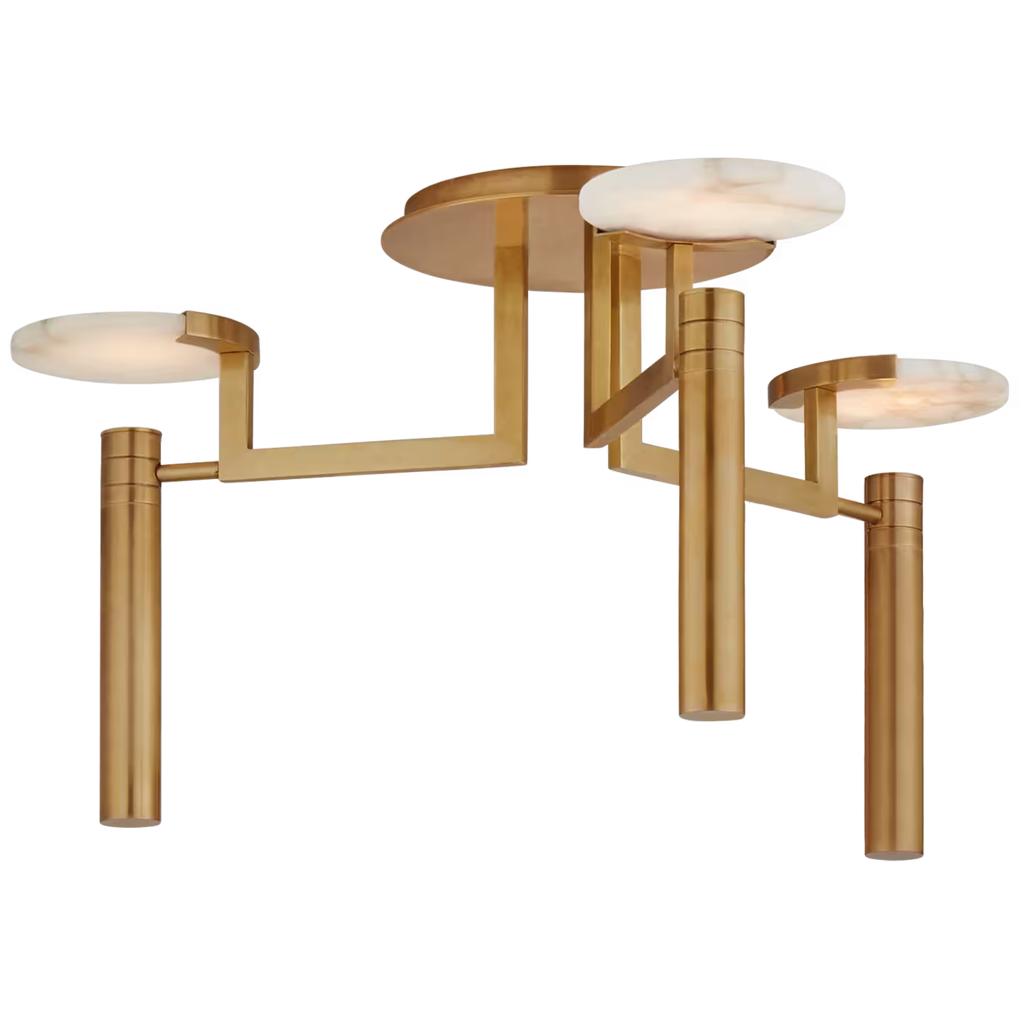 Melange Large Floating Disc Semi-Flush Chandelier