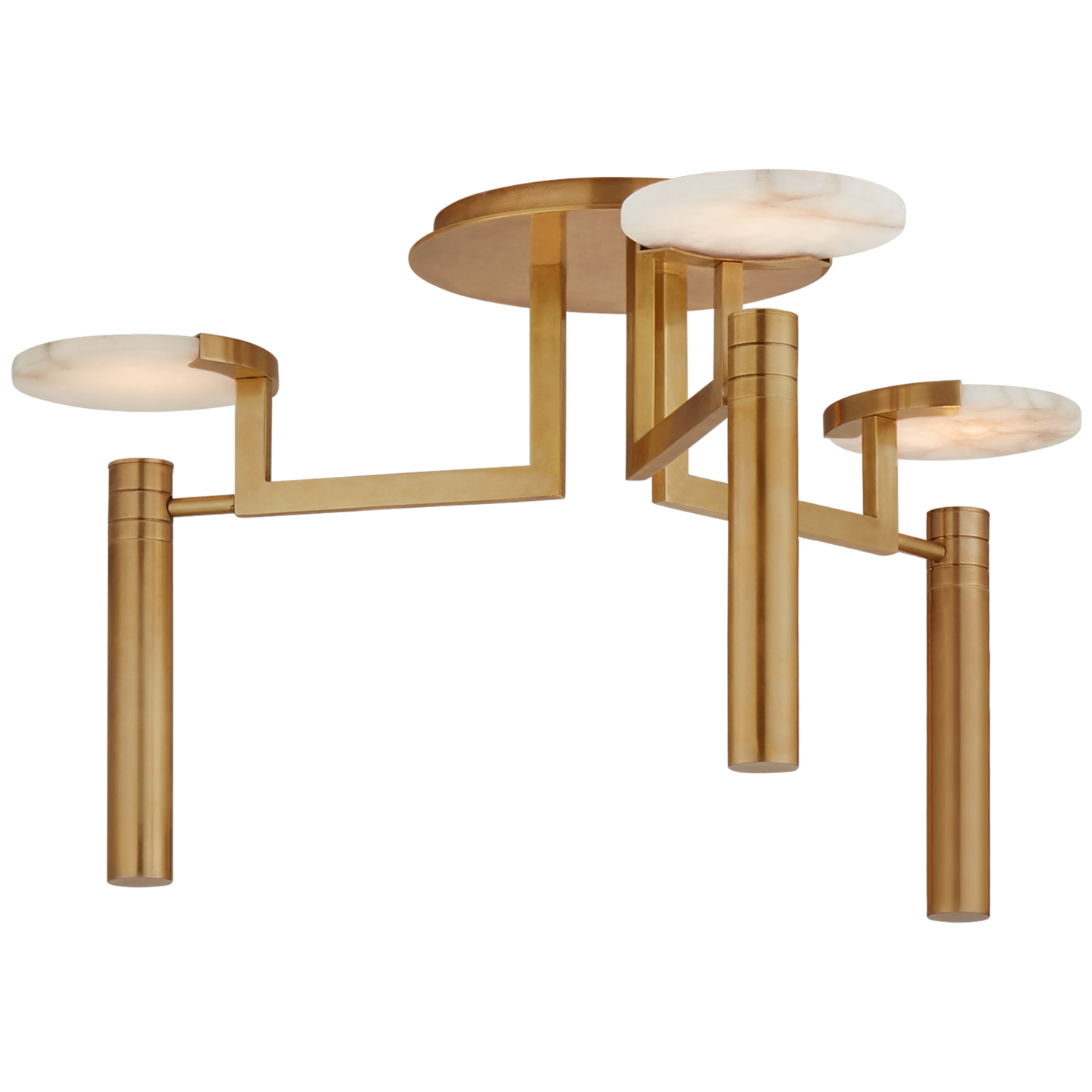 Melange Large Floating Disc Semi-Flush Chandelier