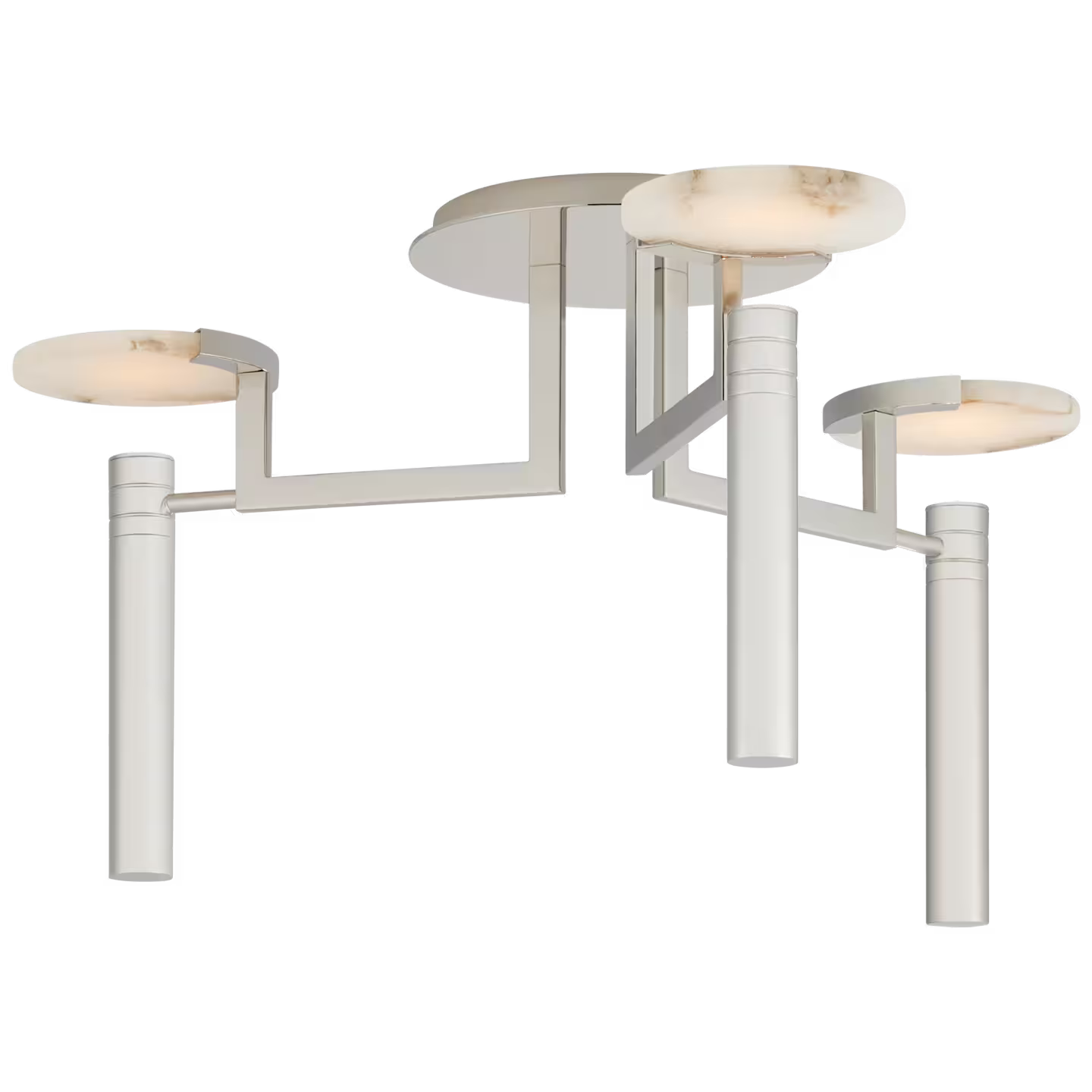 Melange Large Floating Disc Semi-Flush Chandelier