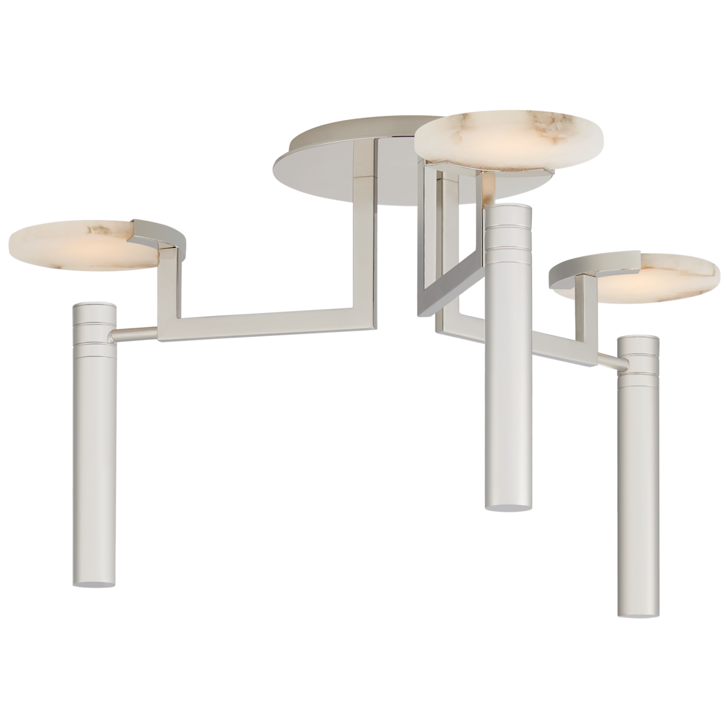 Melange Large Floating Disc Semi-Flush Chandelier