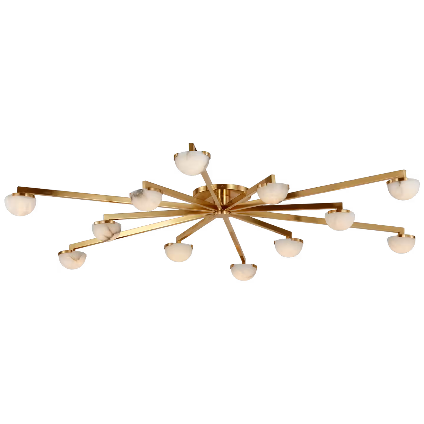 Pedra Staggered Arm Flush Mount