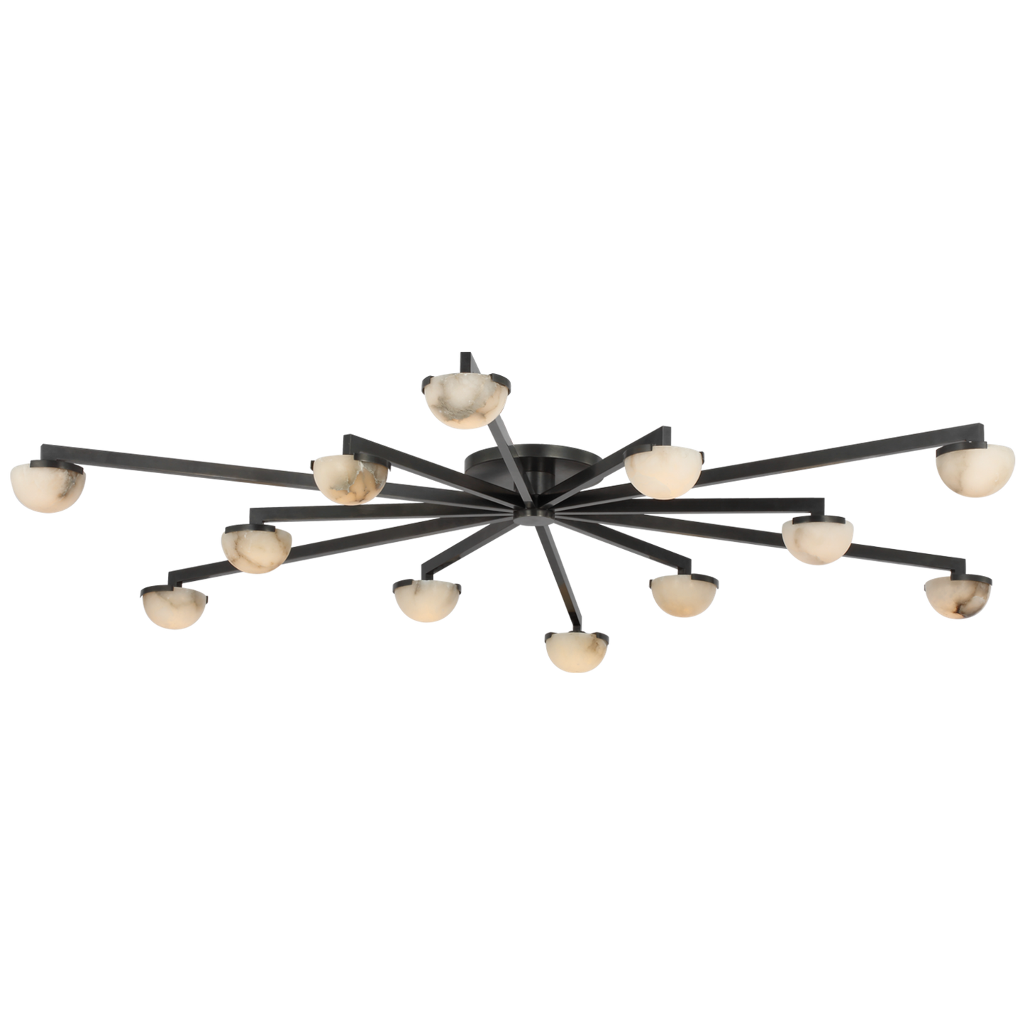 Pedra Staggered Arm Flush Mount