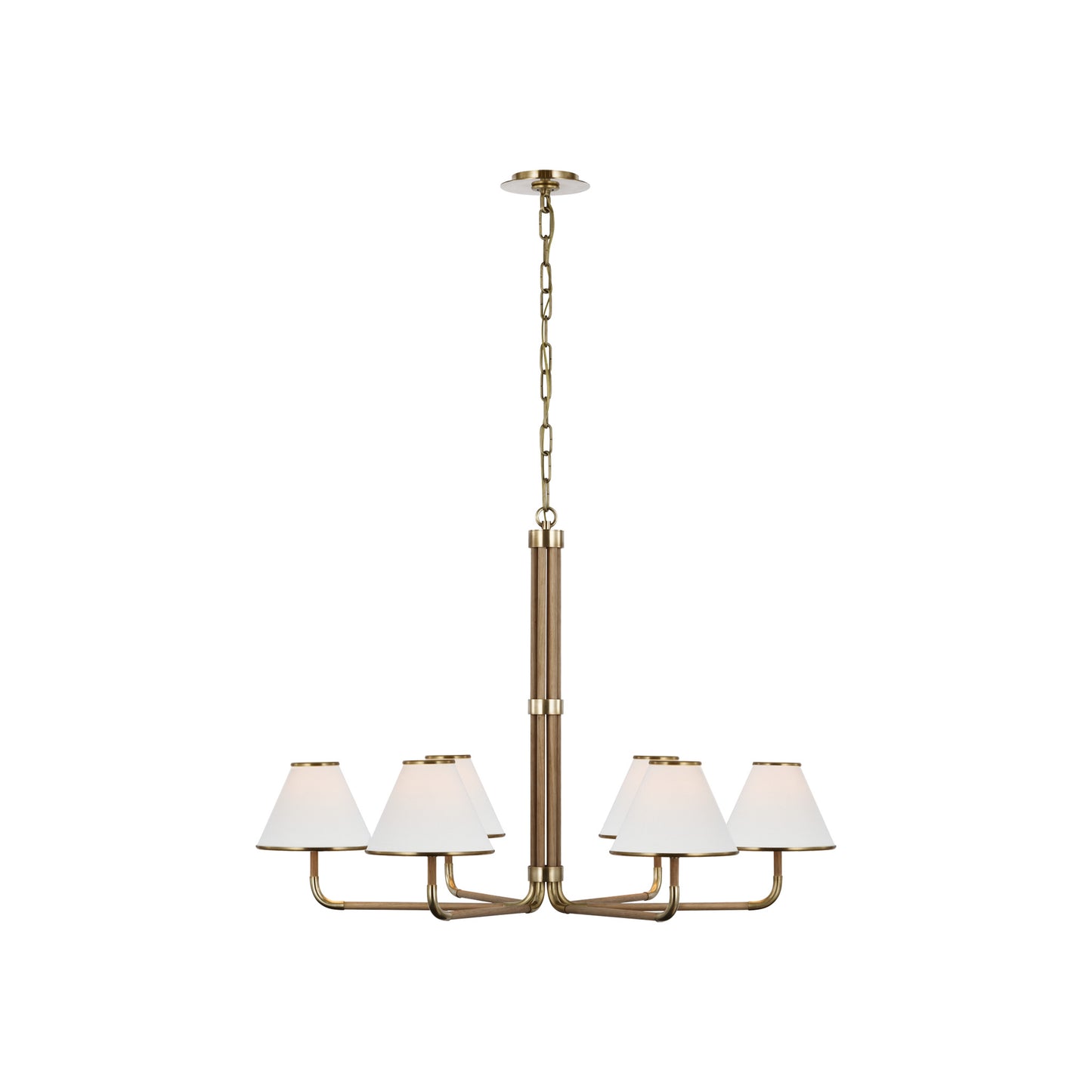 Rigby Chandelier with Linen Shade