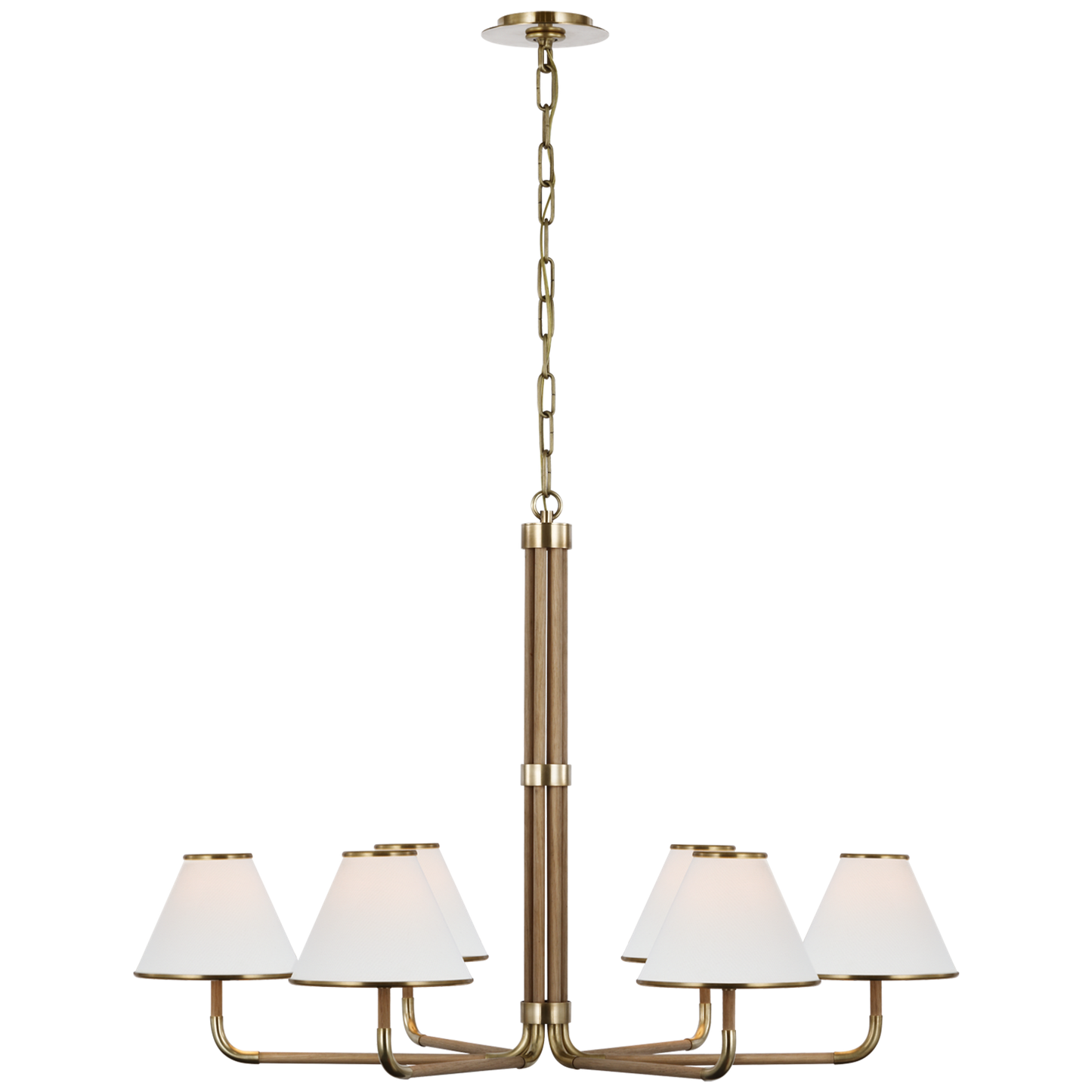Rigby Chandelier with Linen Shade