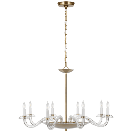 Brigitte Large Chandelier with Clear Glass