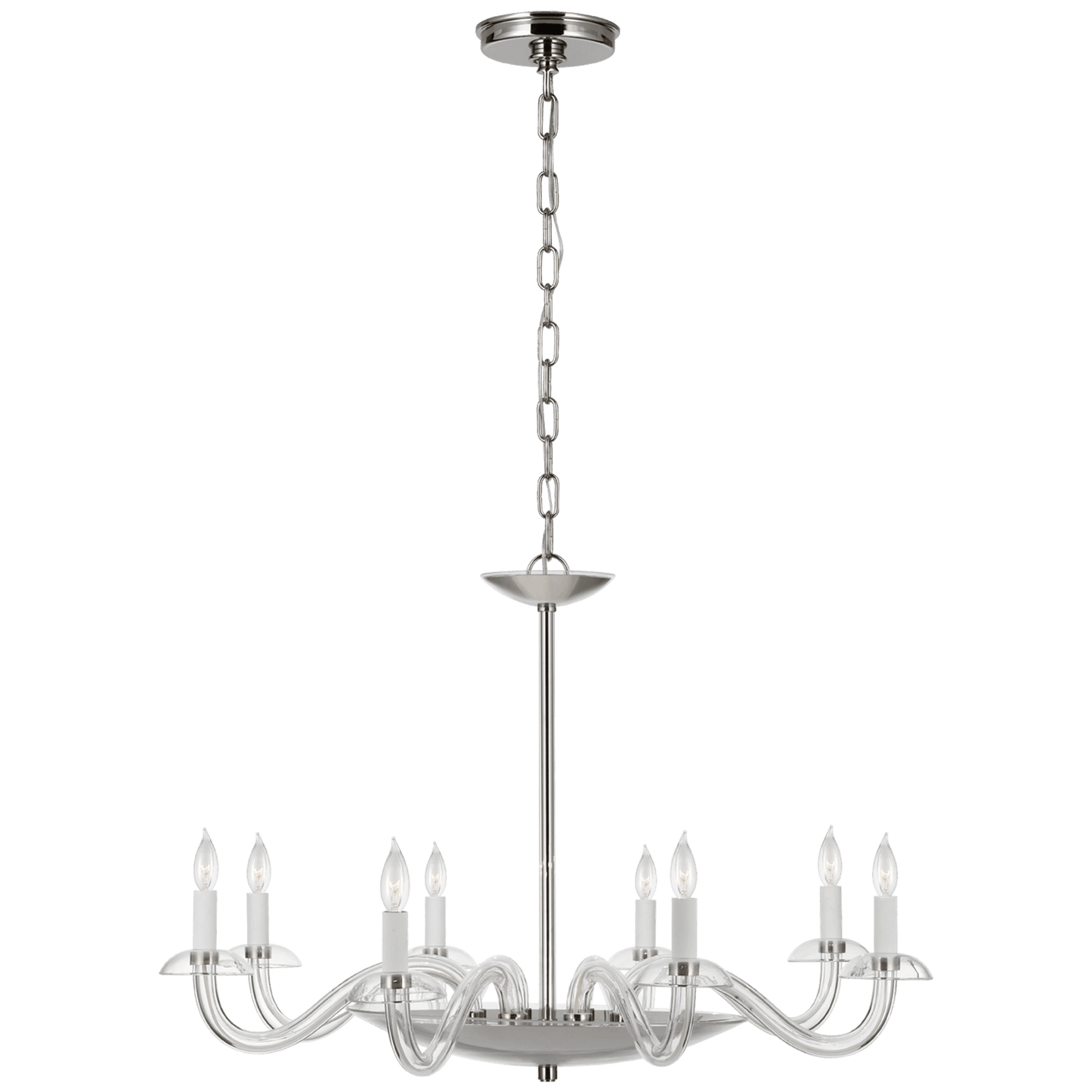 Brigitte Large Chandelier with Clear Glass