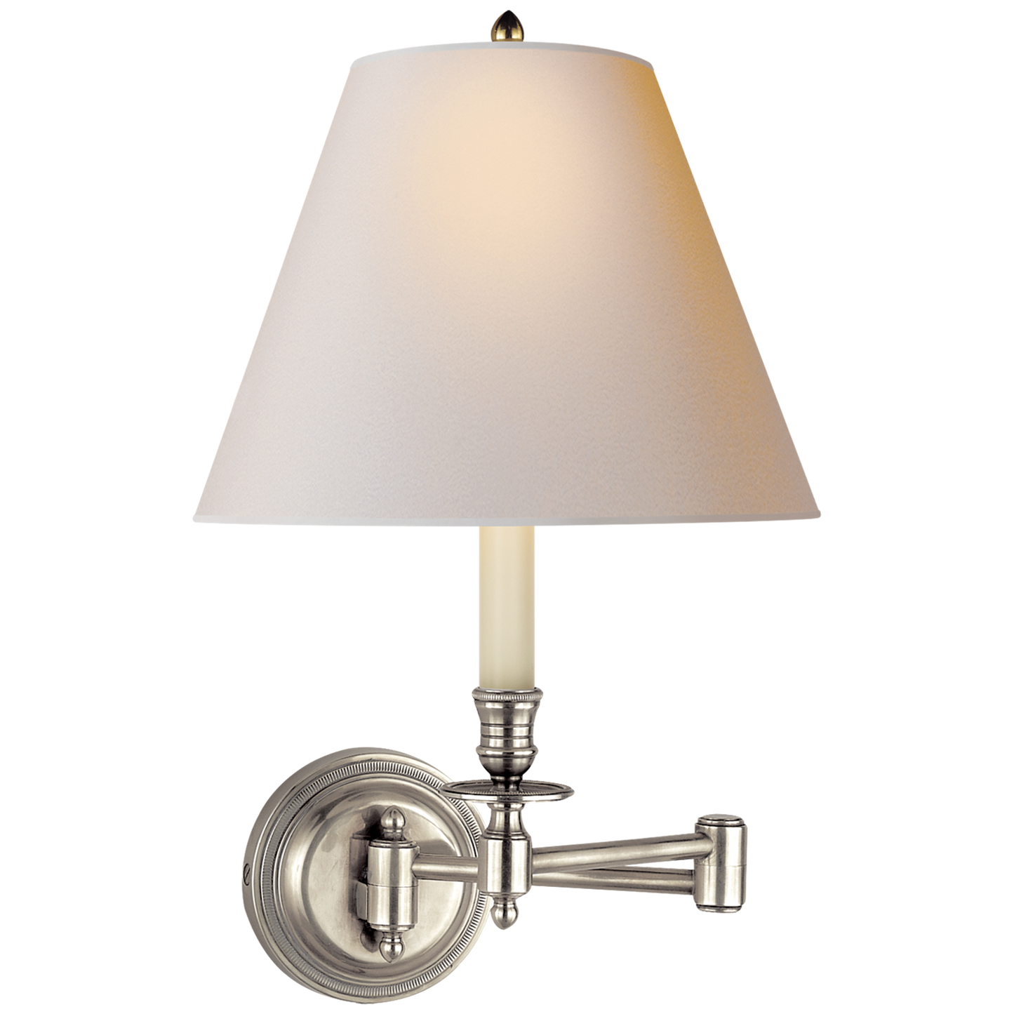 Candlestick Swing Arm Wall Light