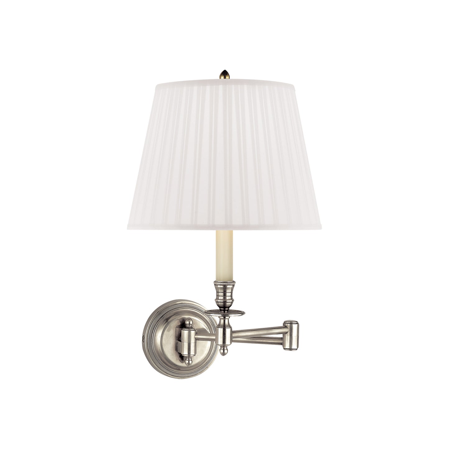 Candlestick Swing Arm Wall Light