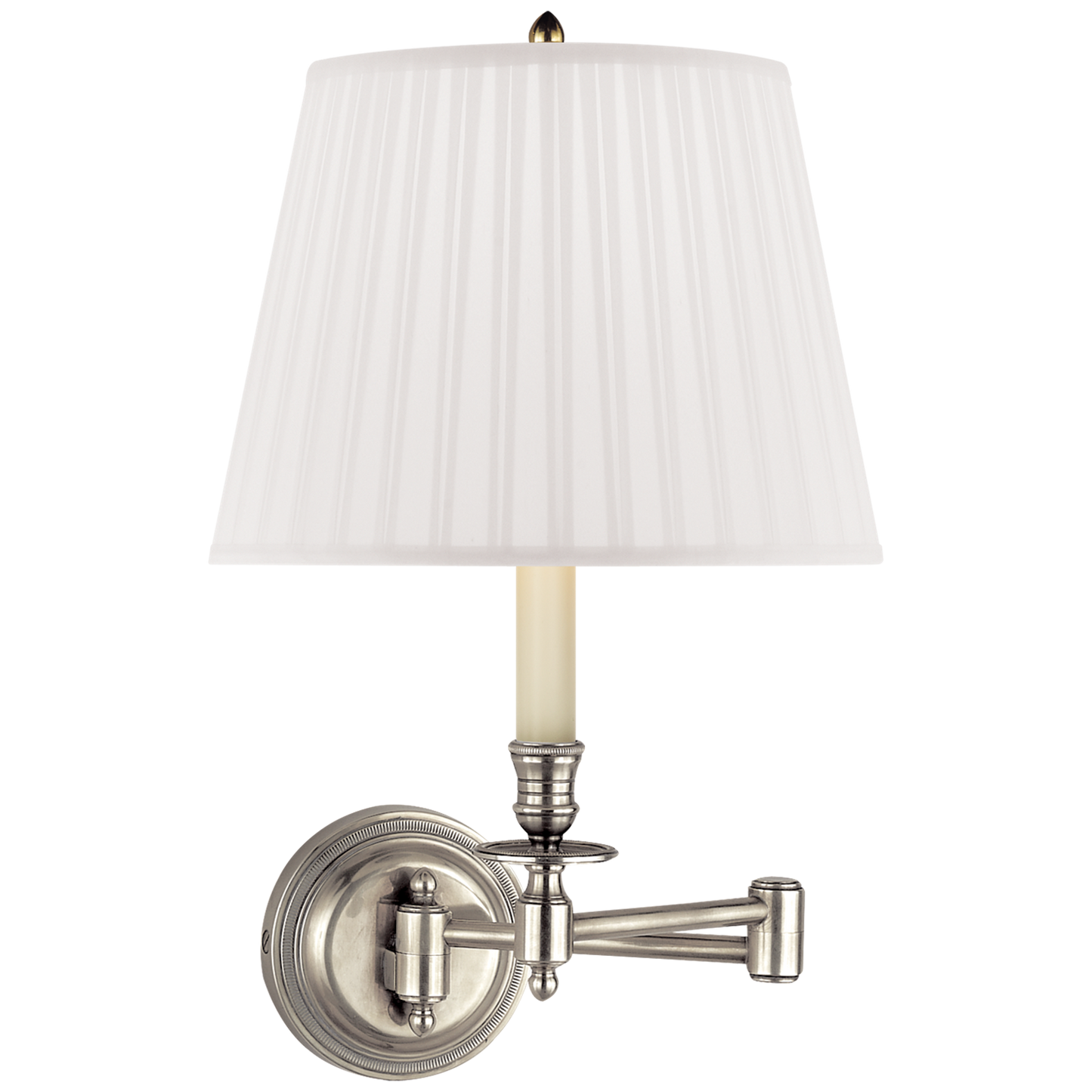 Candlestick Swing Arm Wall Light