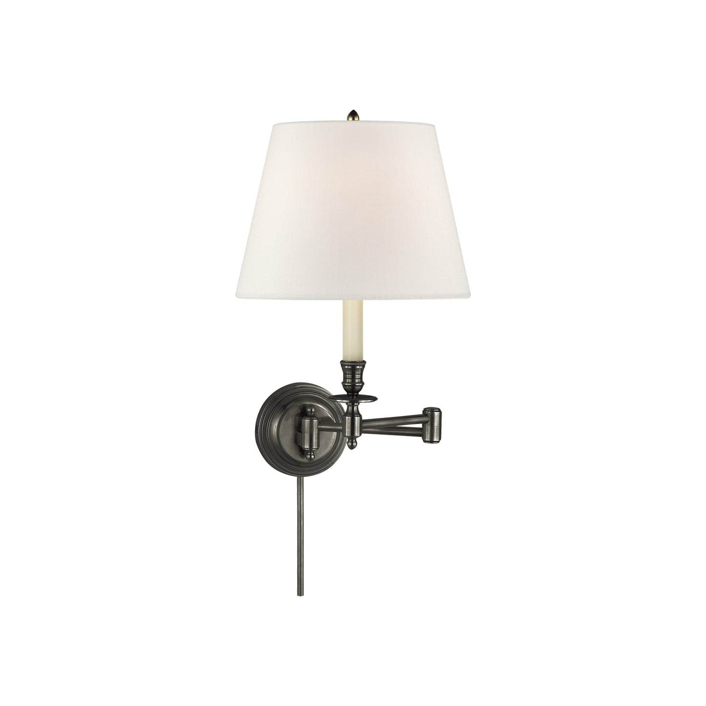 Candlestick Swing Arm Wall Light