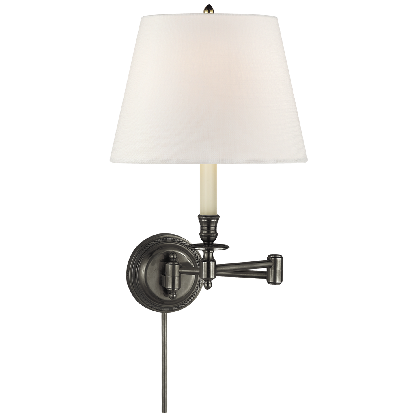 Candlestick Swing Arm Wall Light