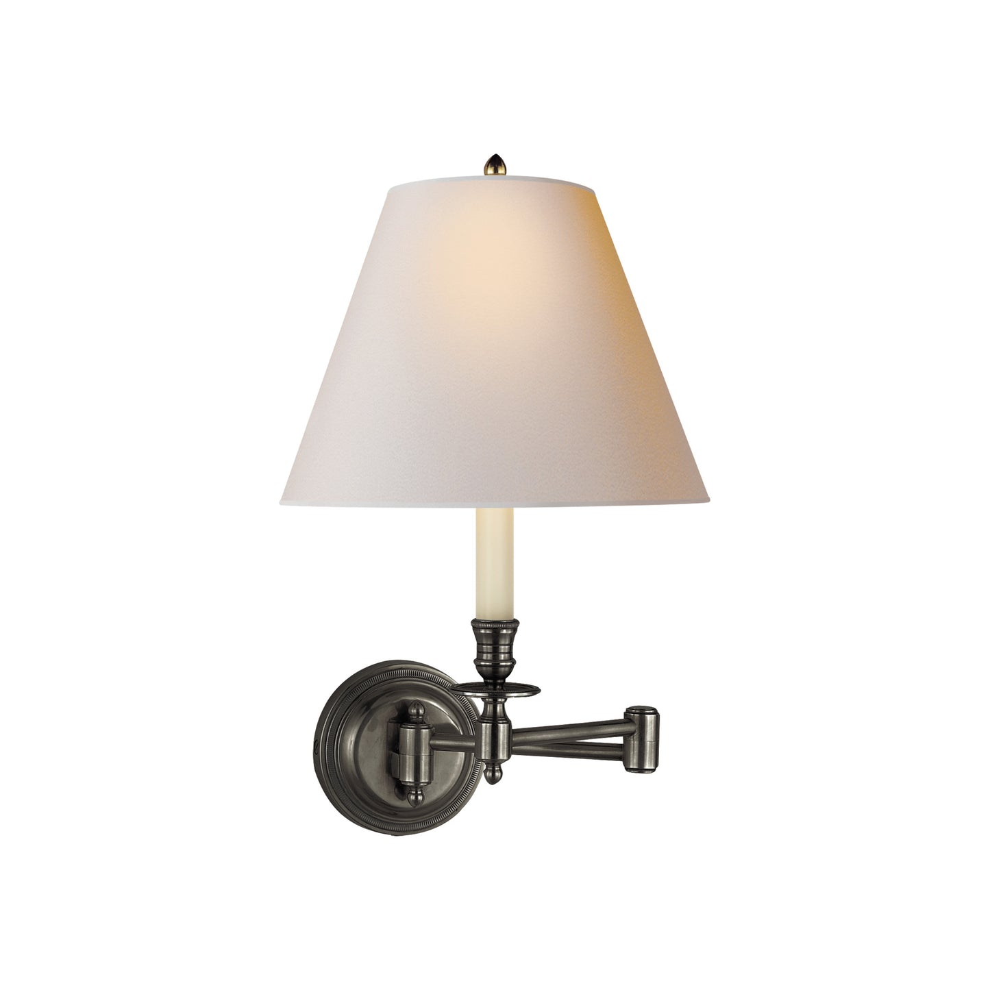 Candlestick Swing Arm Wall Light