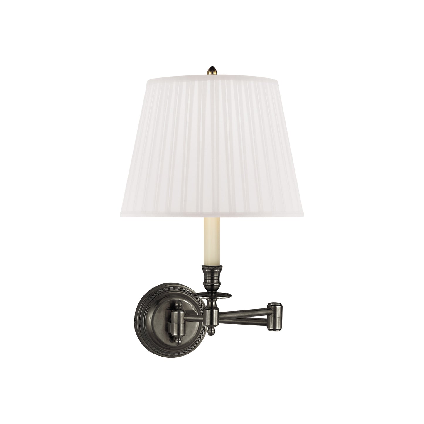 Candlestick Swing Arm Wall Light