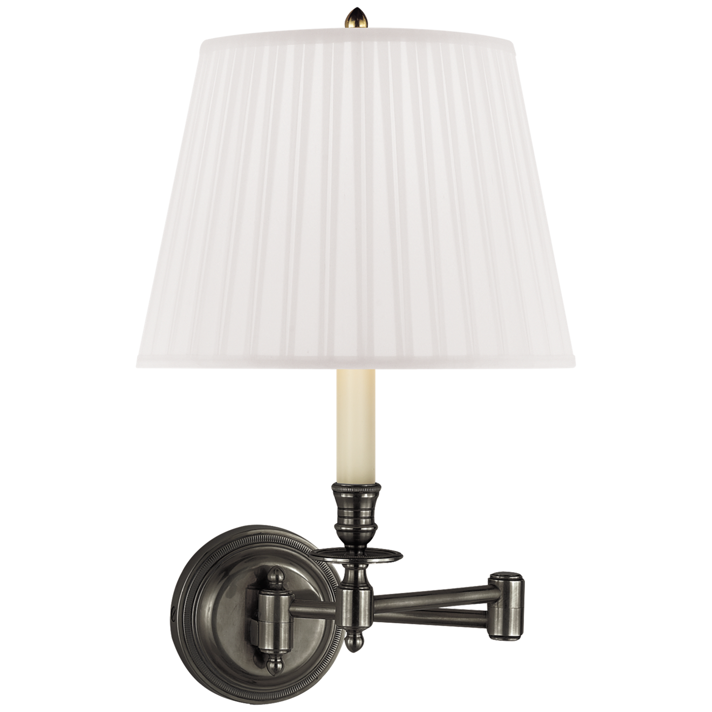 Candlestick Swing Arm Wall Light