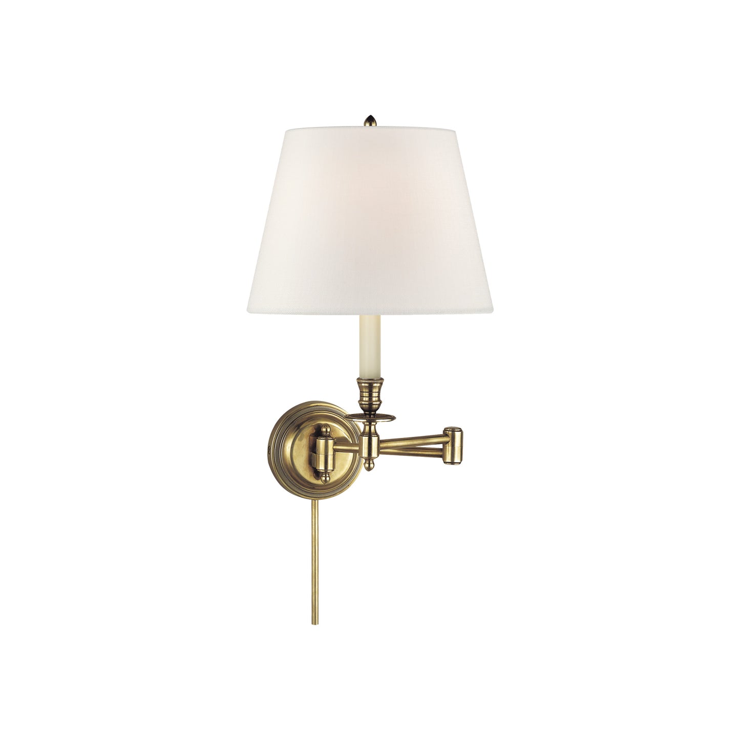 Candlestick Swing Arm Wall Light