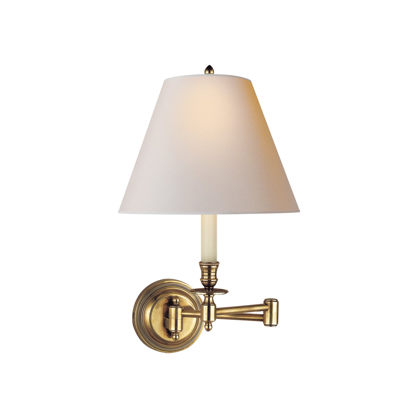 Candlestick Swing Arm Wall Light