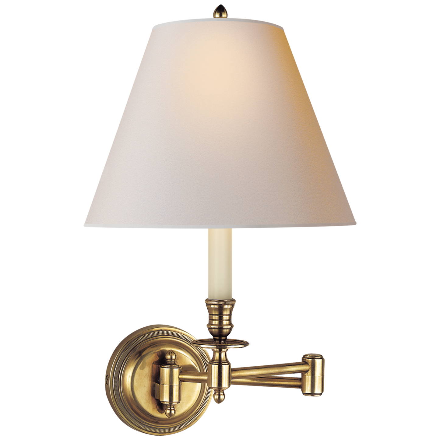 Candlestick Swing Arm Wall Light