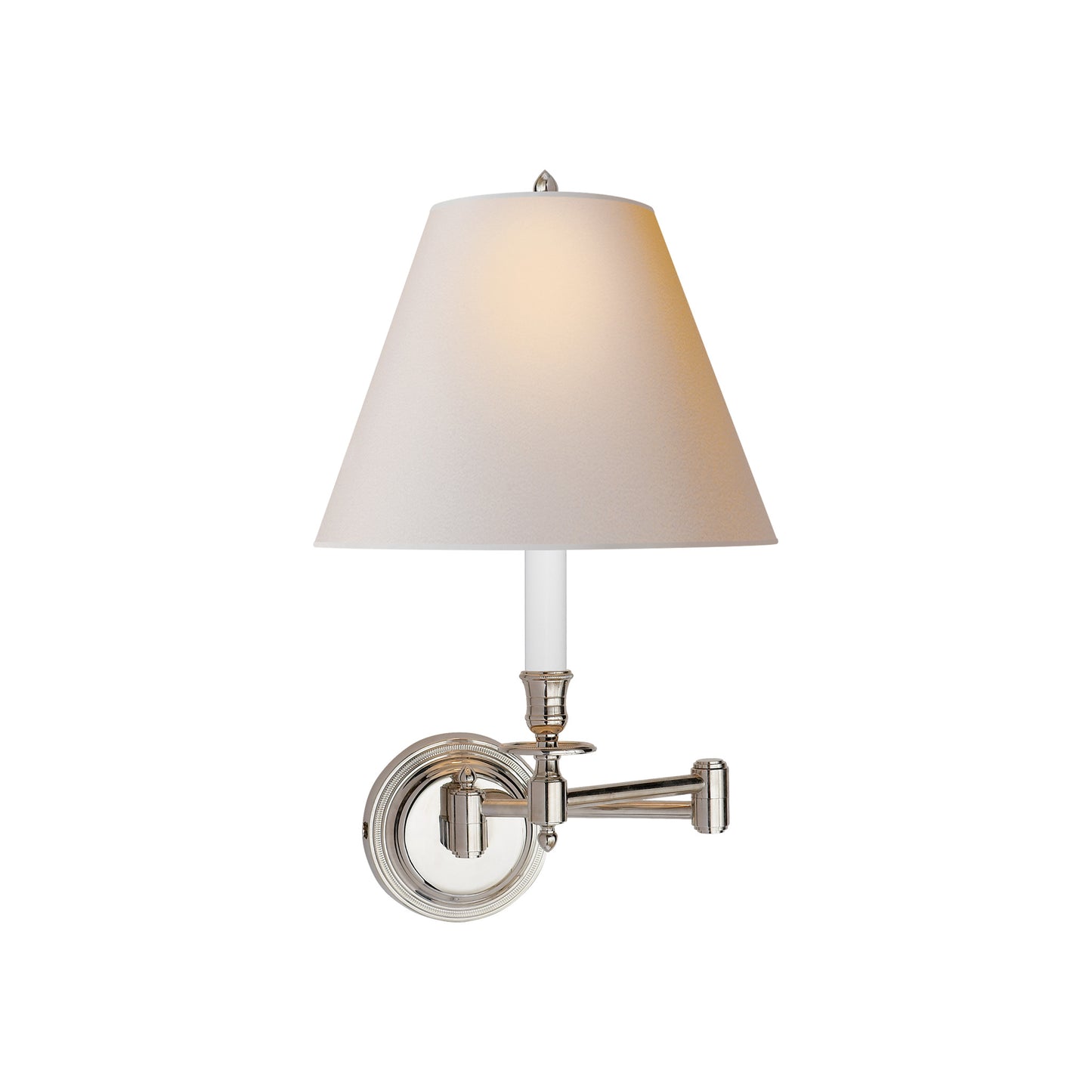 Candlestick Swing Arm Wall Light