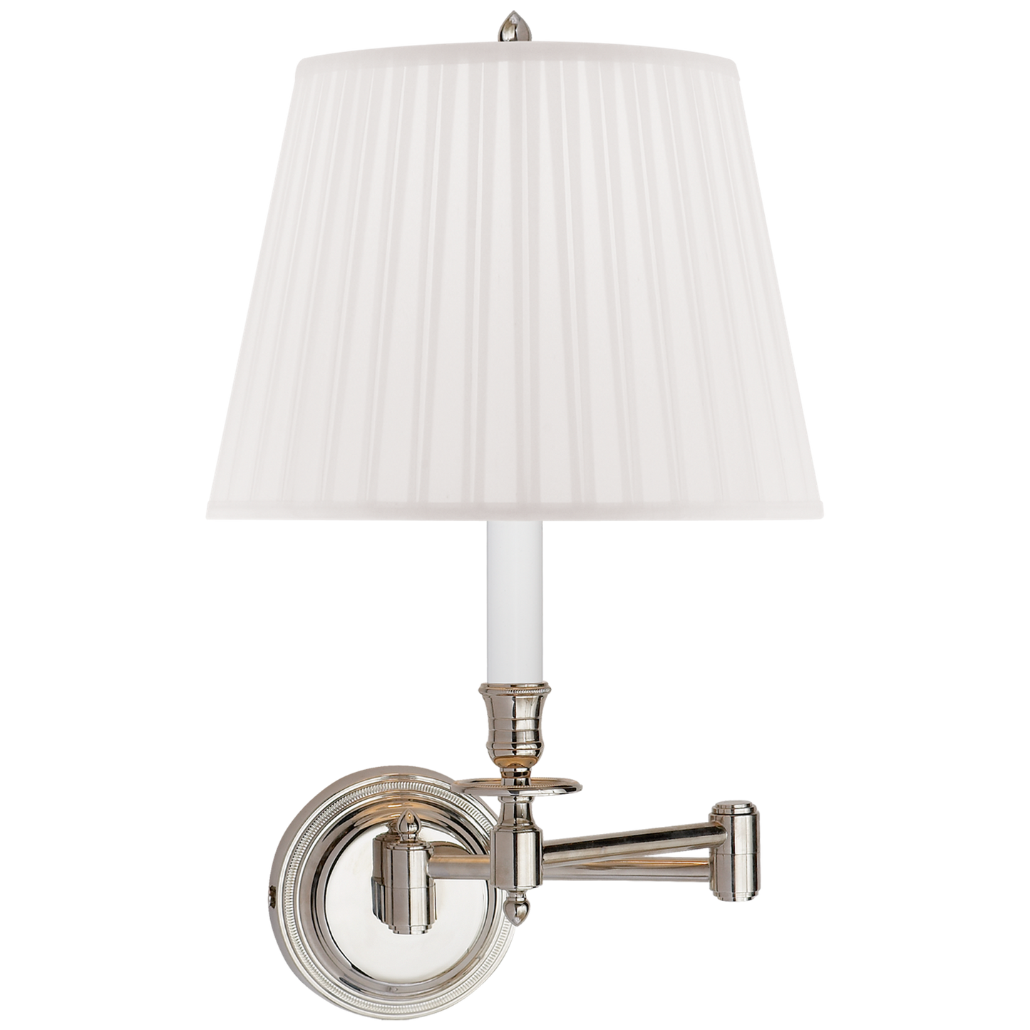 Candlestick Swing Arm Wall Light