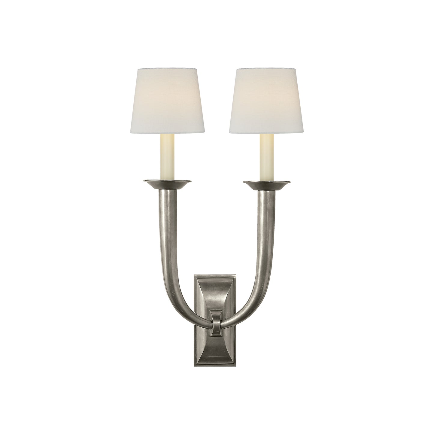 French Deco Horn Double Wall Light