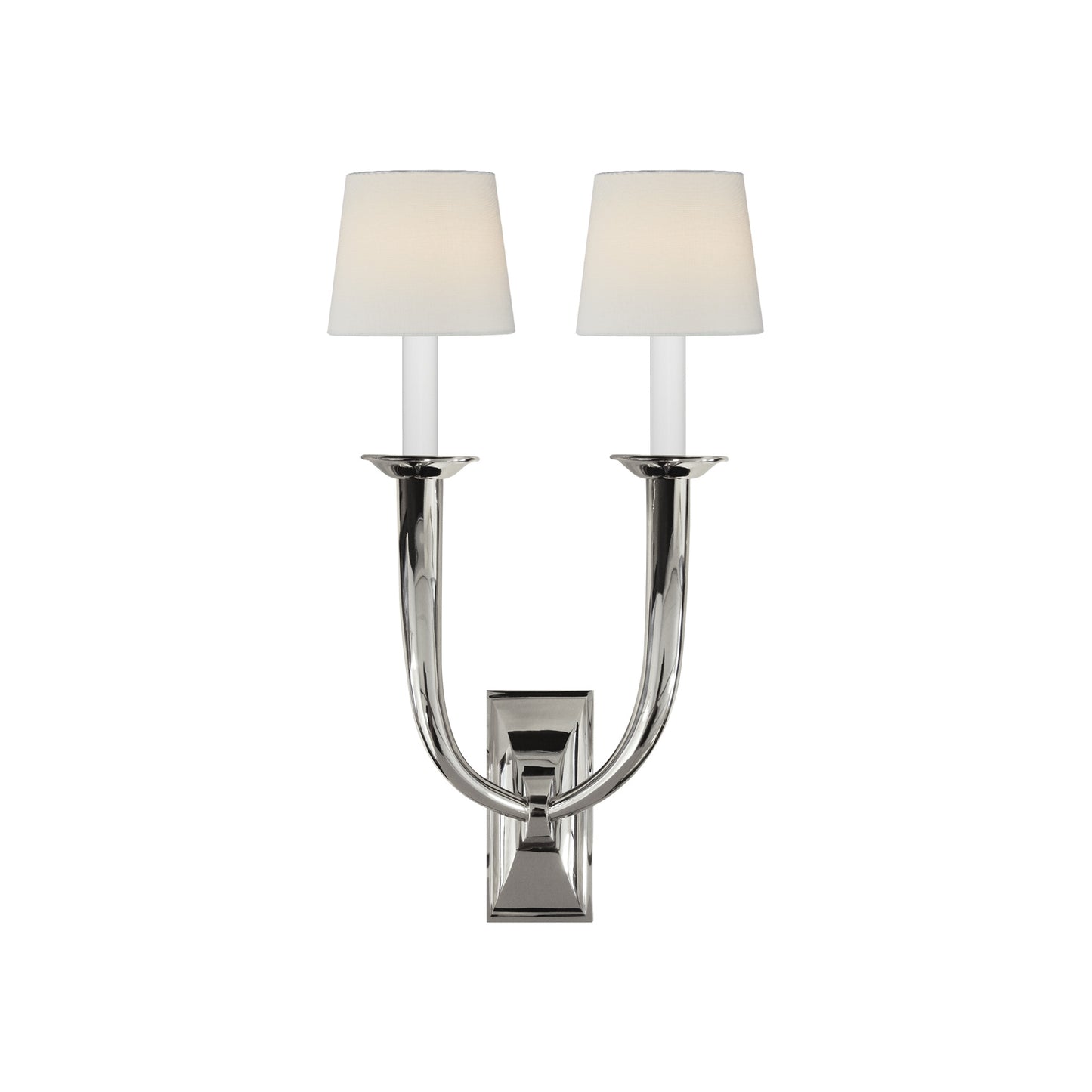 French Deco Horn Double Wall Light