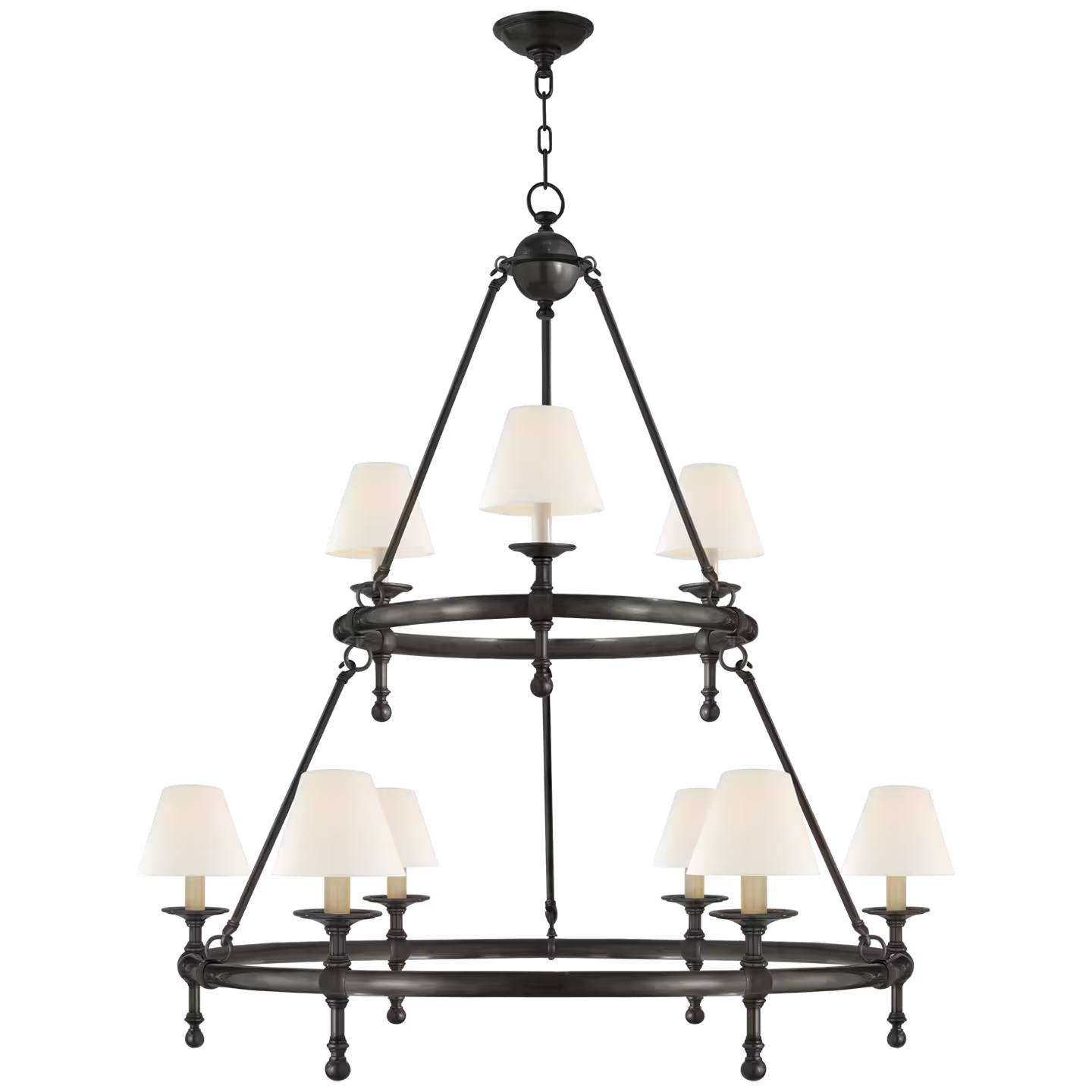 Classic Two-Tier Ring Chandelier