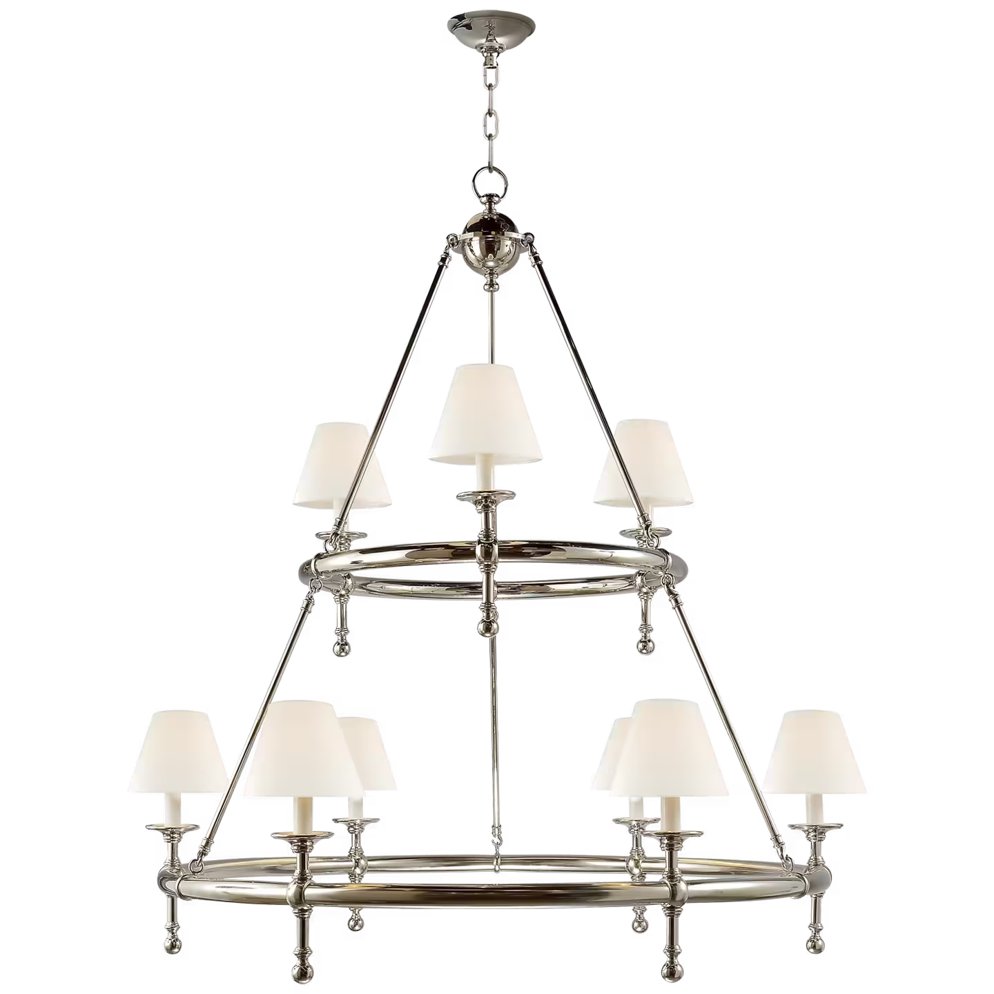Classic Two-Tier Ring Chandelier
