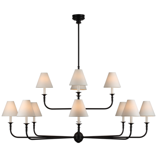 Piaf Grande Two-Tier Chandelier