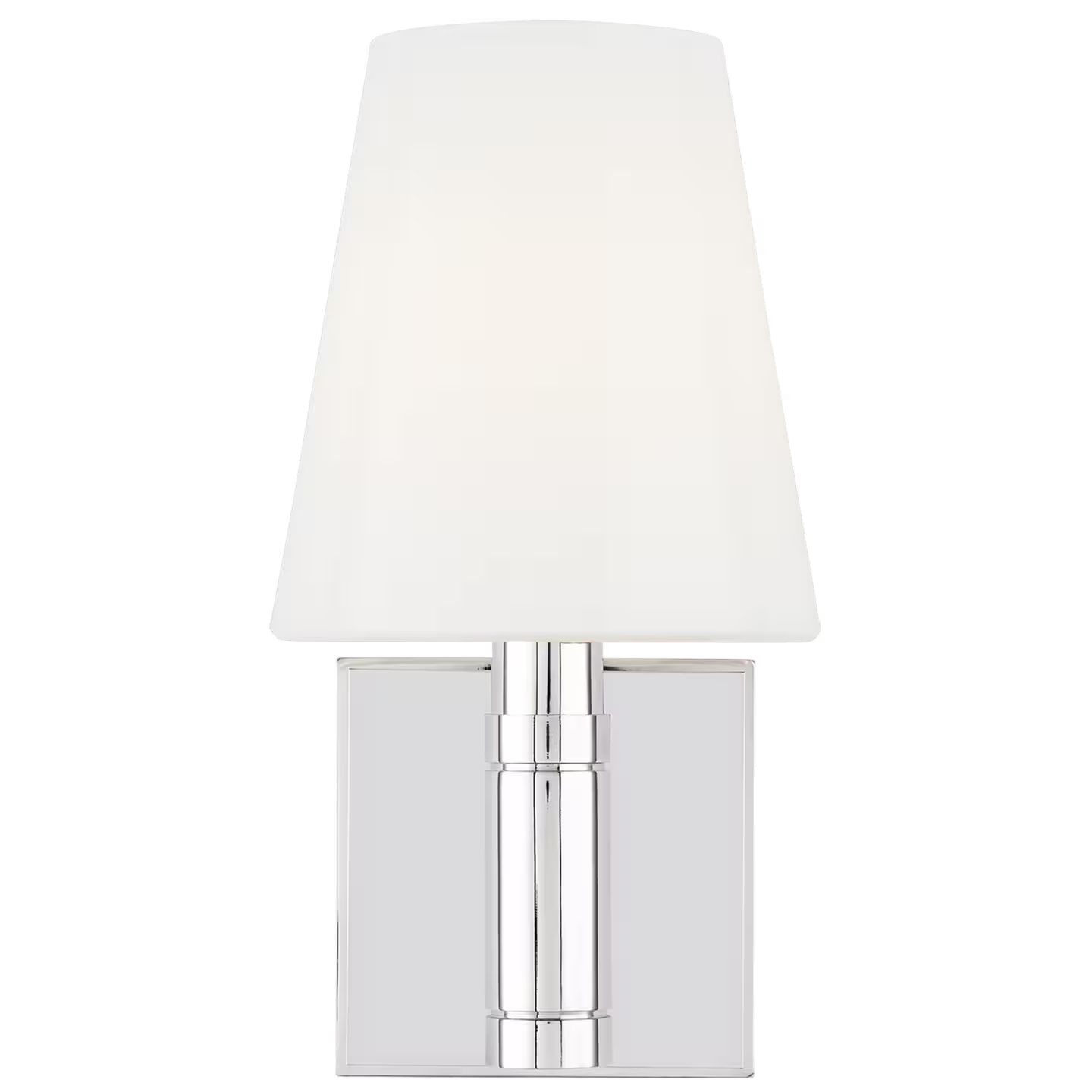 Beckham Classic Square Sconce with White Glass