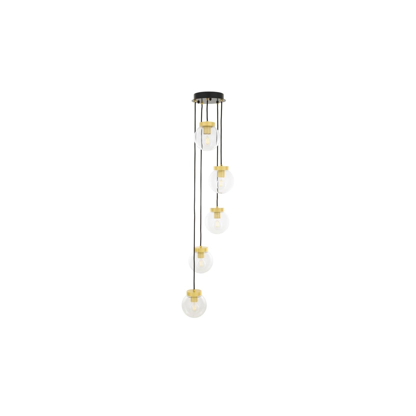 Agusta 5-Light Cascade Globe Pendant