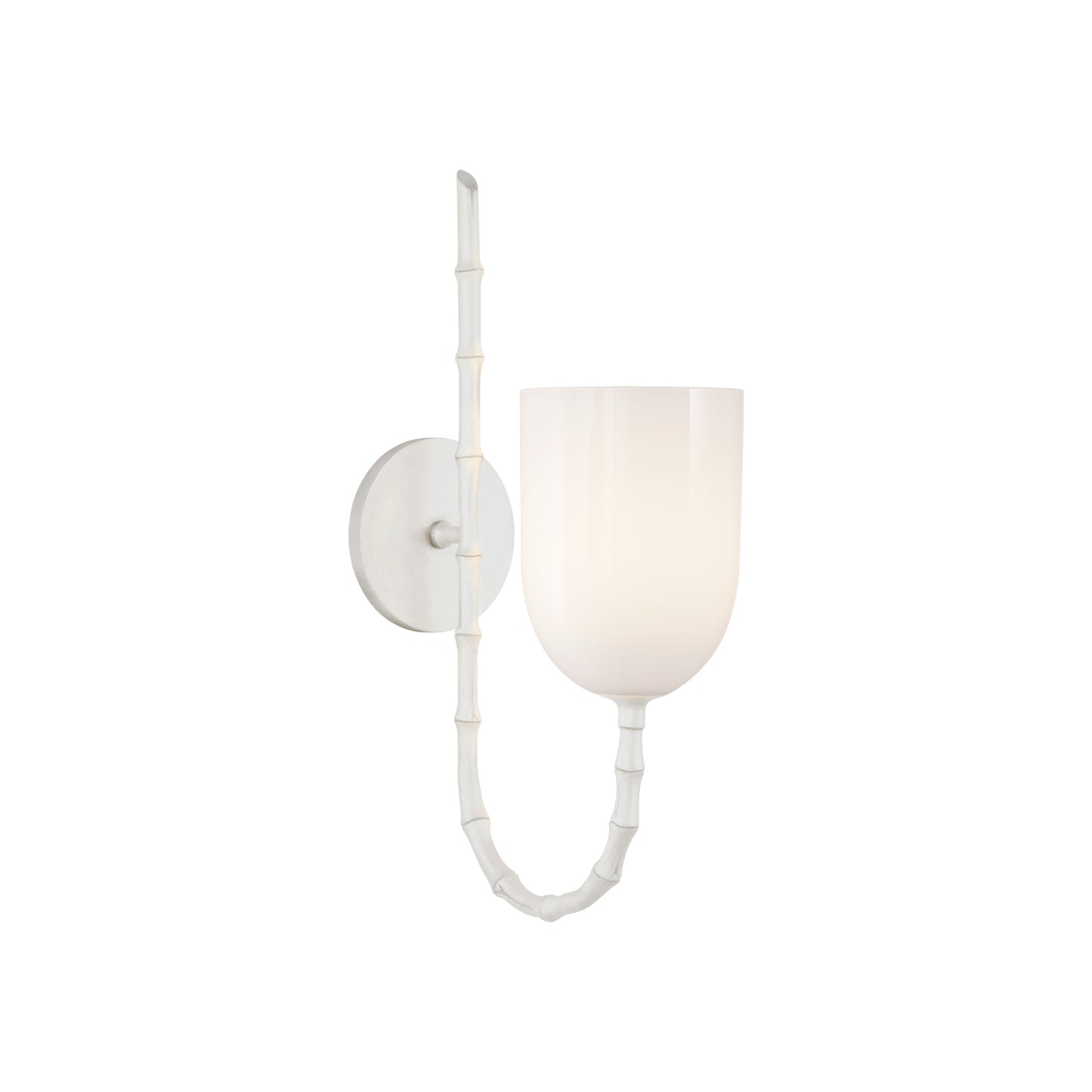 Edgemere Wall Light with White Glass
