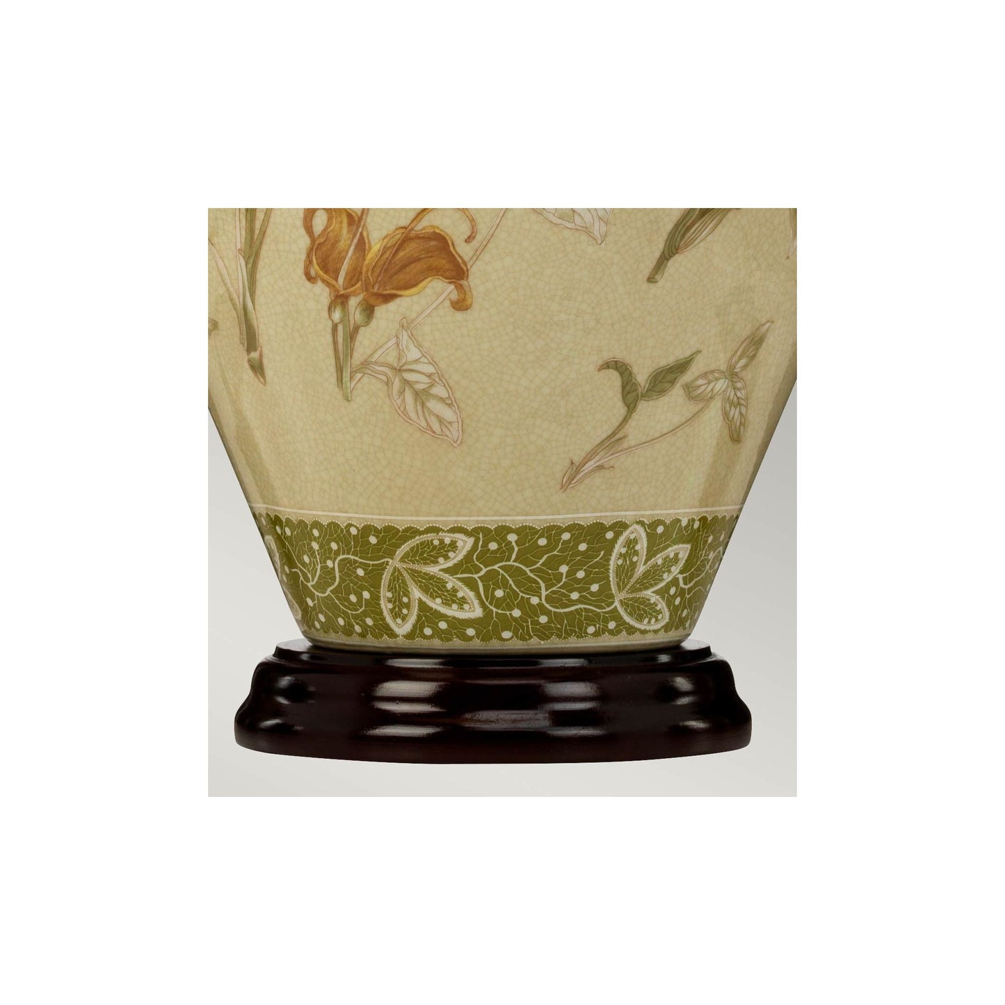 Arum 1-Light Table Lamp Aged Brass with Cream Shade