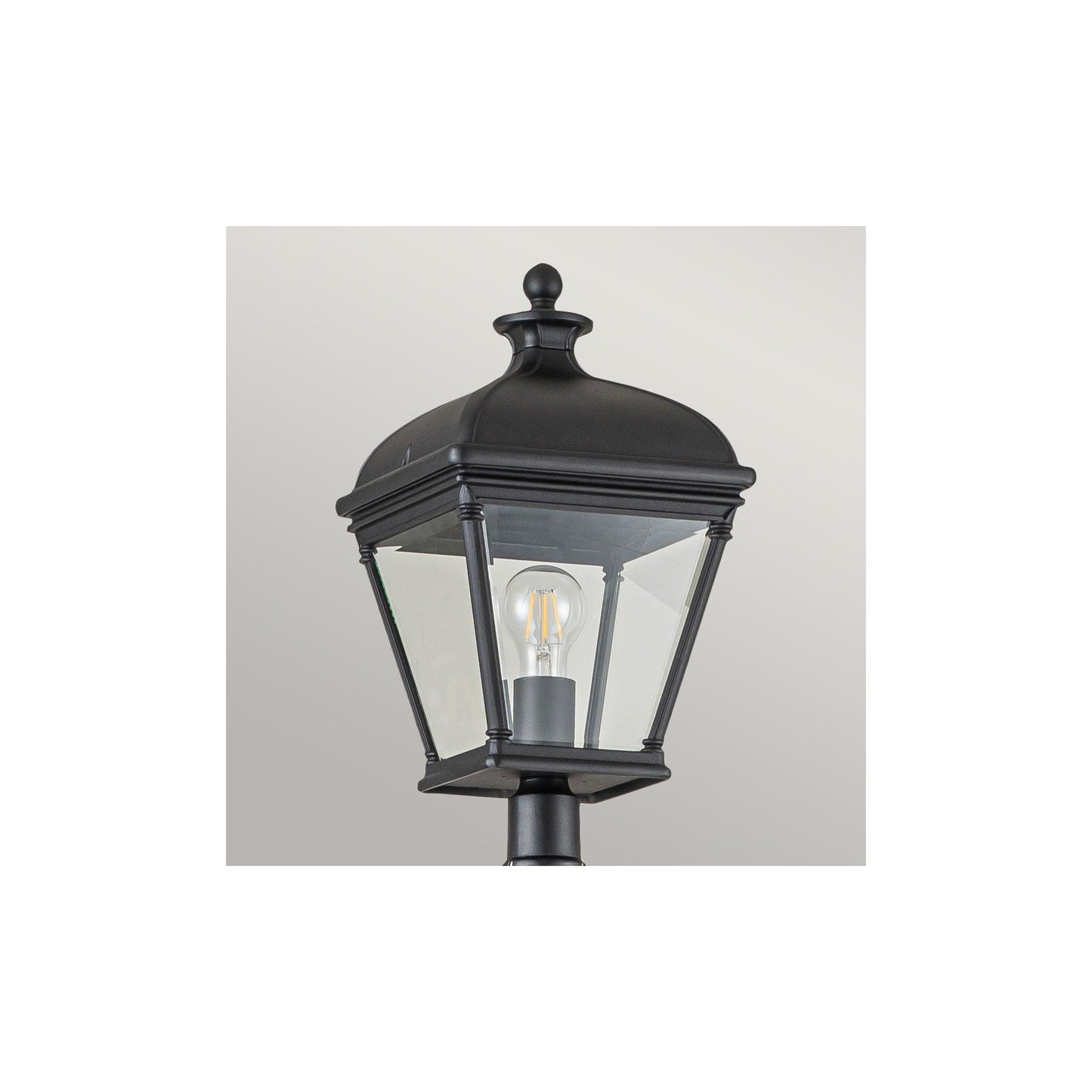 Bayview 1-Light Lamp Post in Black