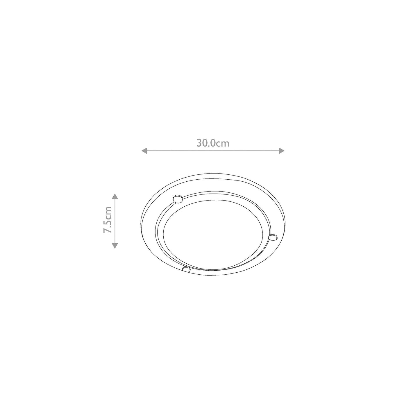 Berwick 1-Light Flush in Black