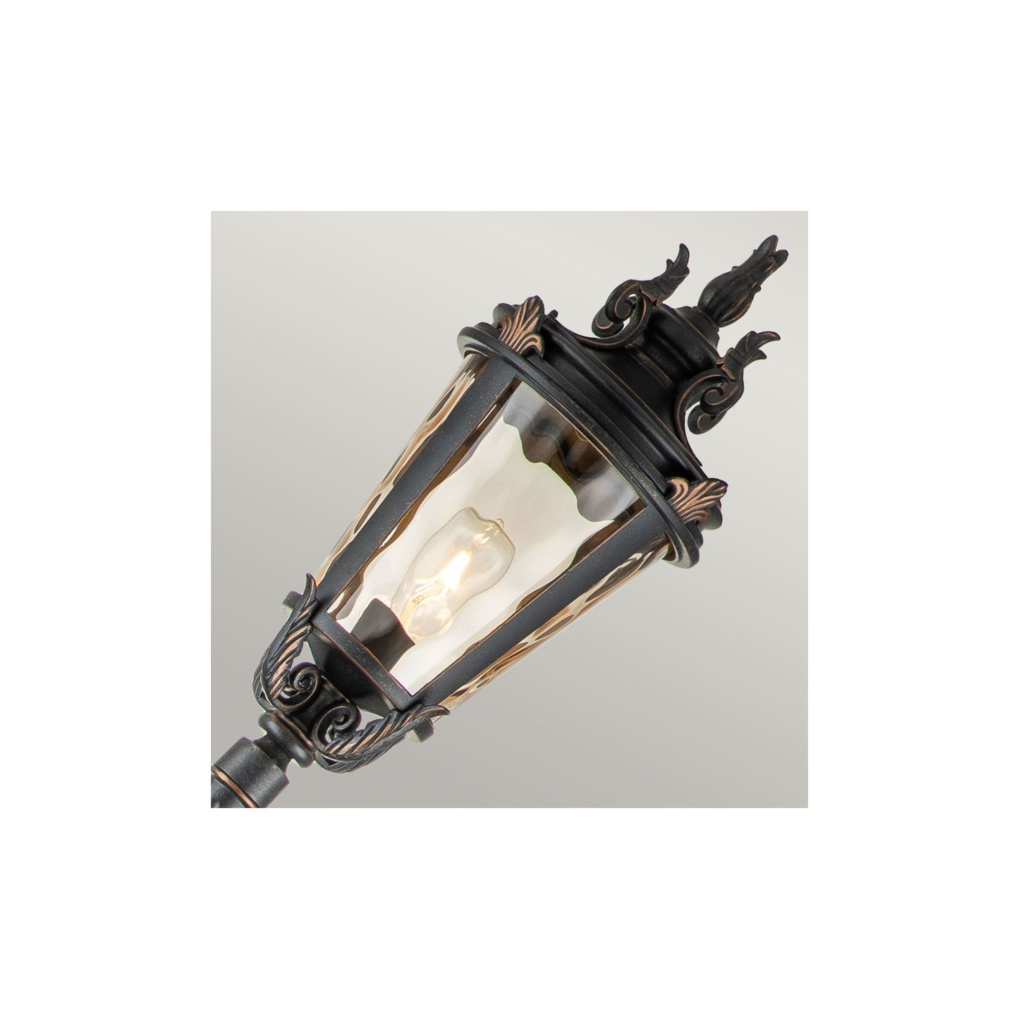Baltimore 1-Light Large Lamp Post in Weathered Bronze