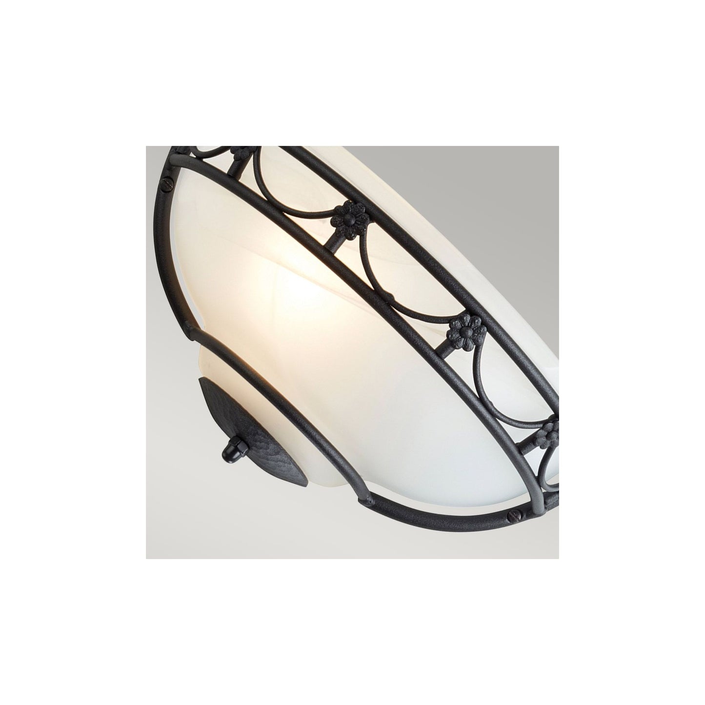 Carisbrooke 1-Light Wall Uplighter in Black