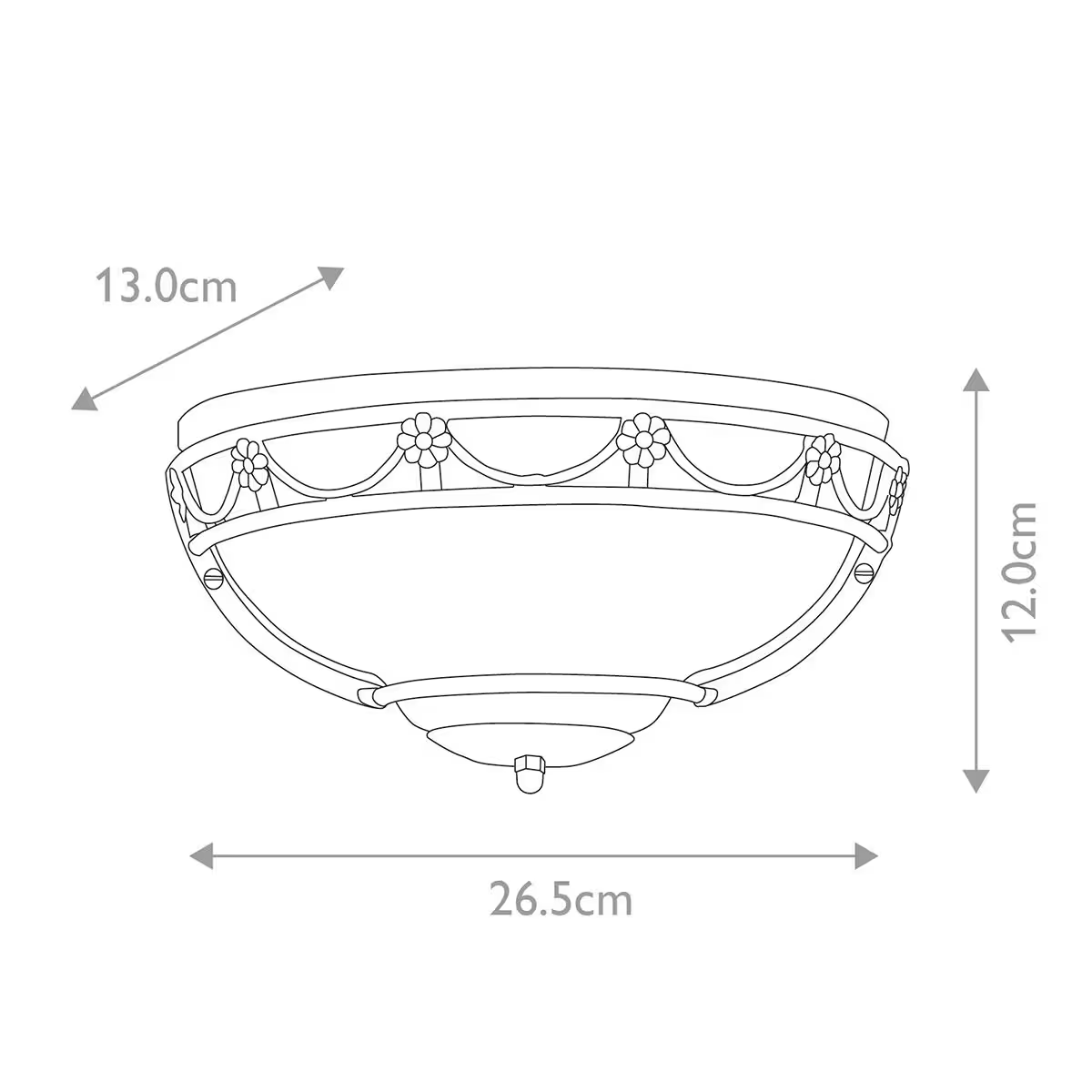 Carisbrooke 1-Light Wall Uplighter