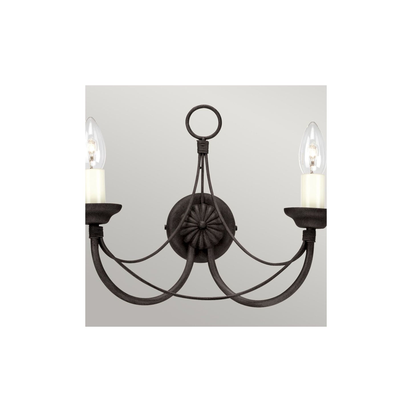 Carisbrooke 2-Light Wall Light in Black