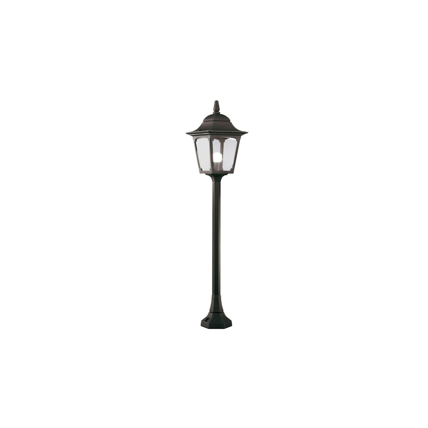 Chapel 1-Light Pillar Lantern in Black