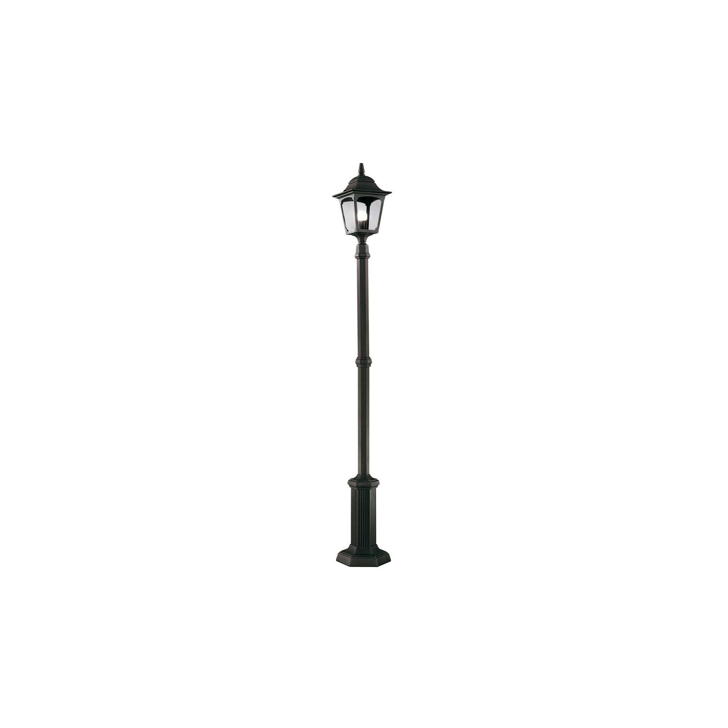 Chapel 1-Light Lamp Post in Black