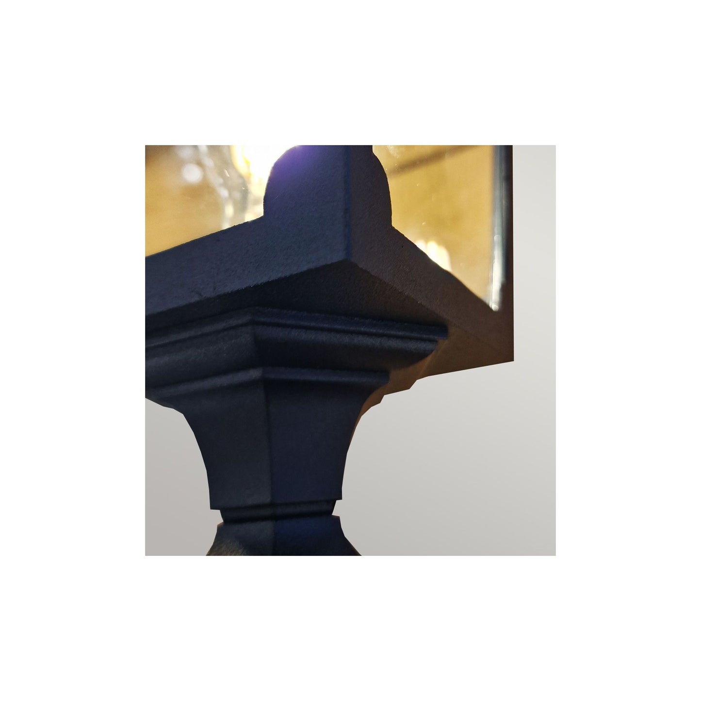 Chapel 1-Light Lamp Post in Black