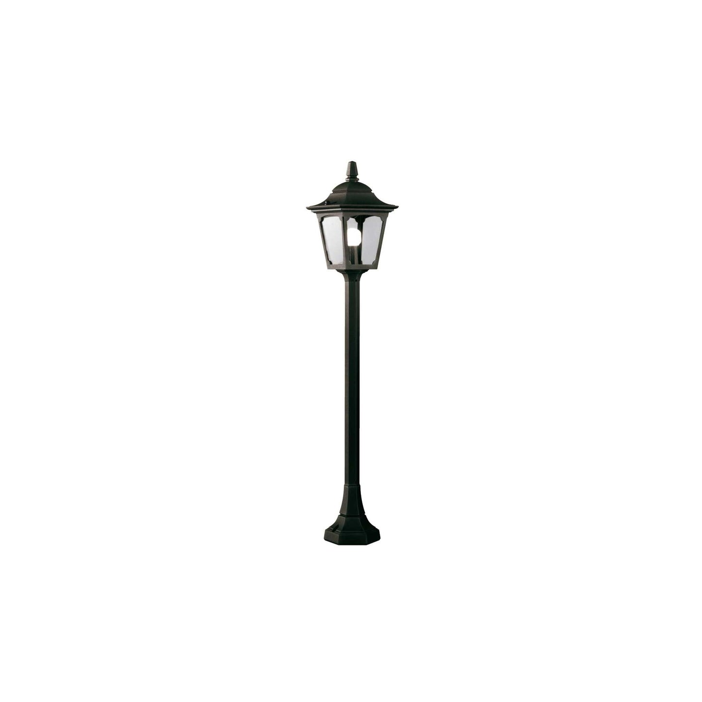 Chapel 1-Light Pillar Lantern in Black