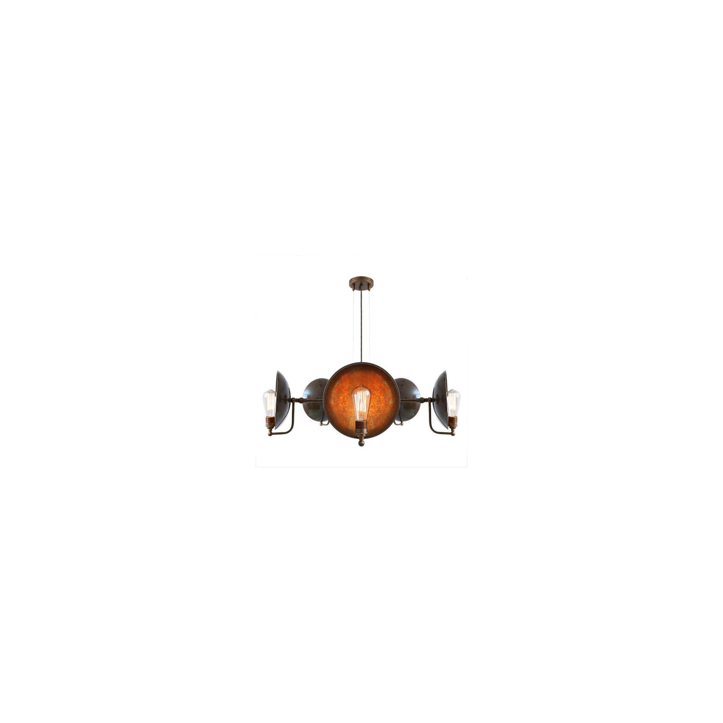 Chulainn B 5-Arm Chandelier with Industrial Dish