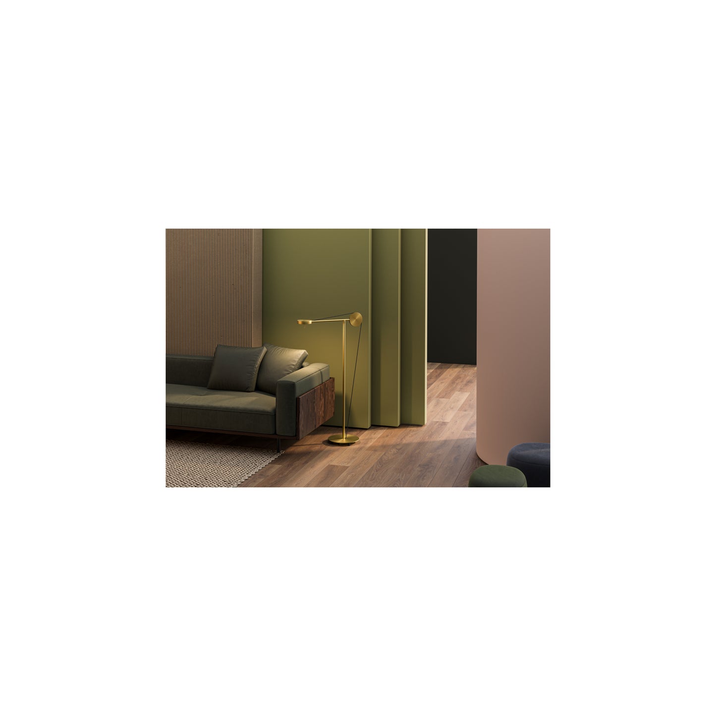 Cercle & Trait Floor Standing Reading Lamp