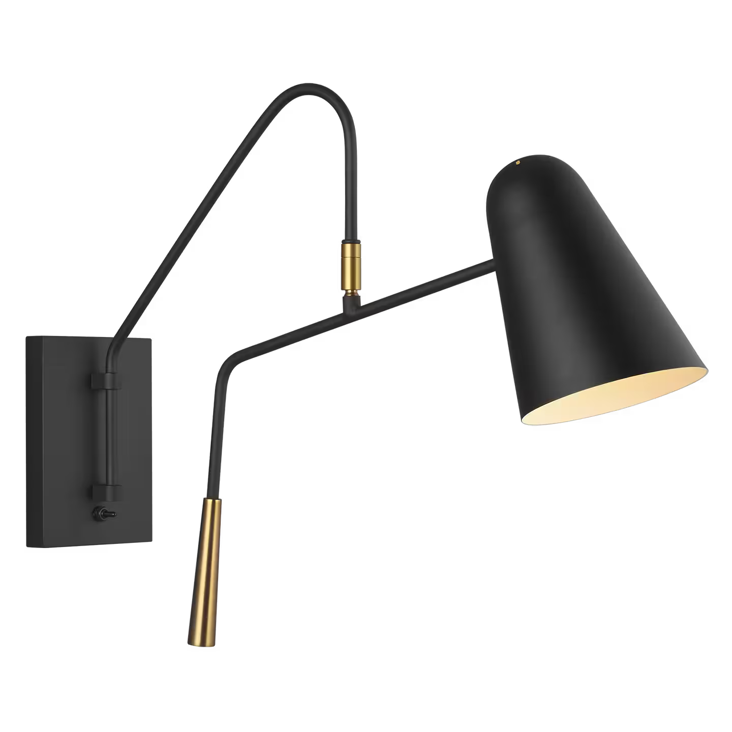 Simon Task Sconce in Nightshade Black