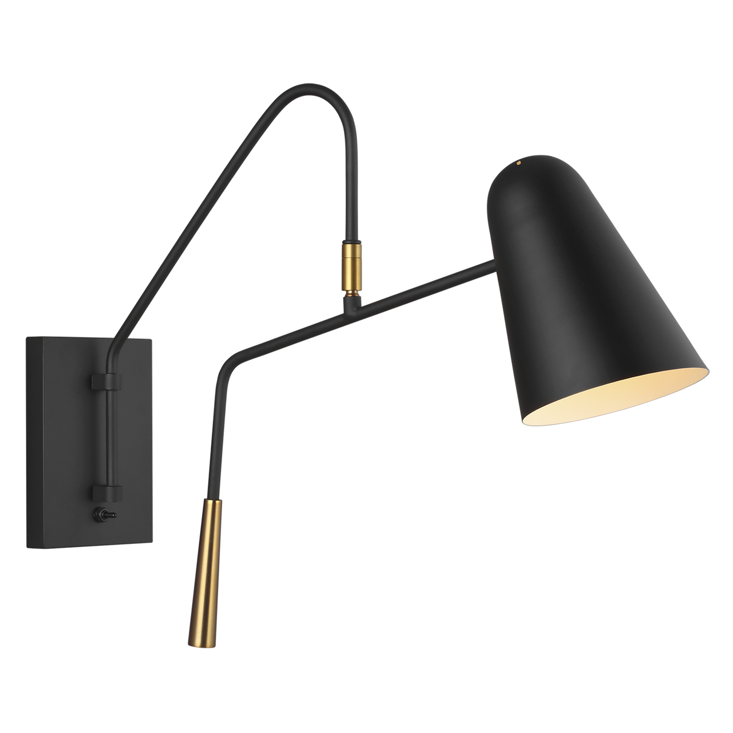 Simon Task Sconce in Nightshade Black