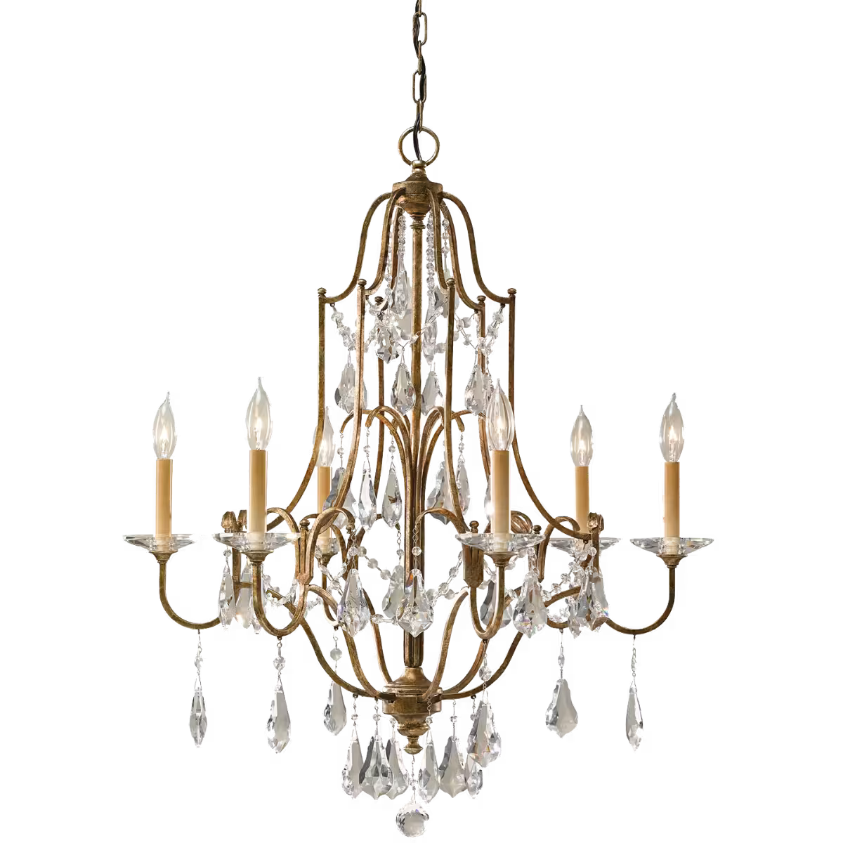 Valentina Medium Chandelier in Oxidized Bronze