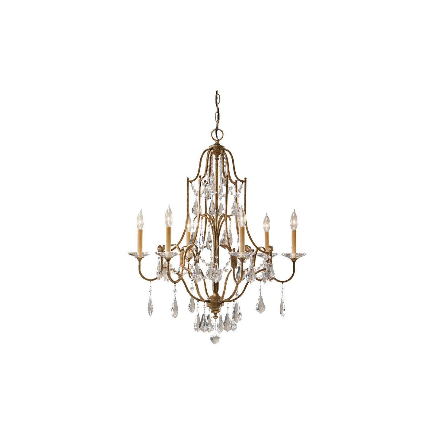 Valentina Medium Chandelier in Oxidized Bronze