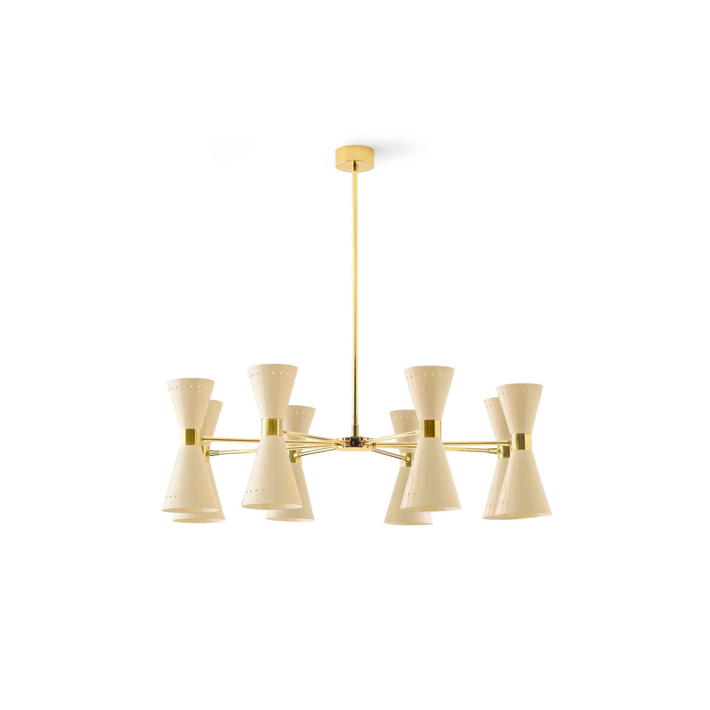 Megafono Ø99cm Pendant Chandelier in Gold