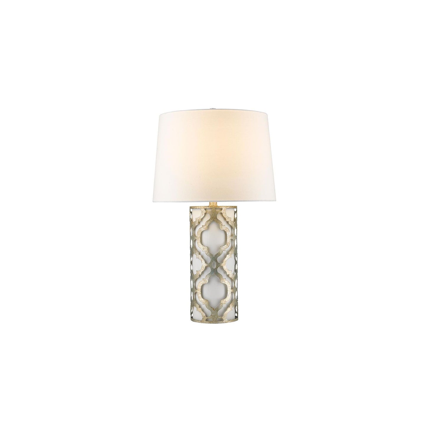 Arabella 1-Light Table Lamp with White Shade